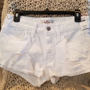 HOLLISTER NWT White Denim Shorts